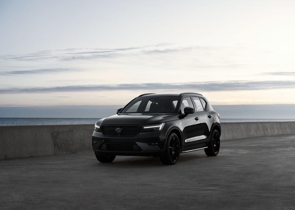 A black 2025 Volvo XC40.