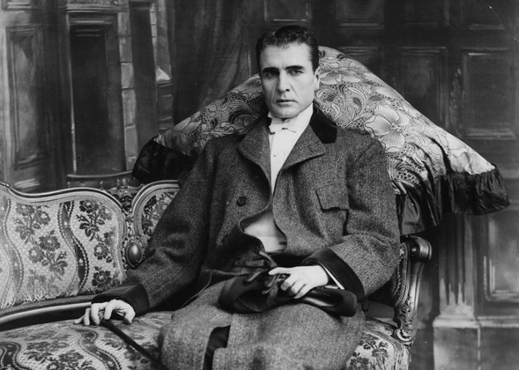  Actor William Gillette, as Sherlock Holmes in a stage production of 