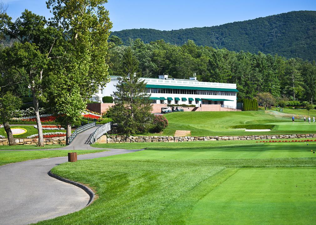 The Greenbrier luxury resort's gold course located near White Sulphur Springs, WV.