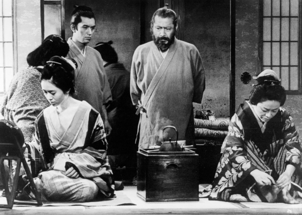 Toshirô Mifune, Yûzô Kayama, and Haruko Sugimura in 'Red Beard' (1965)