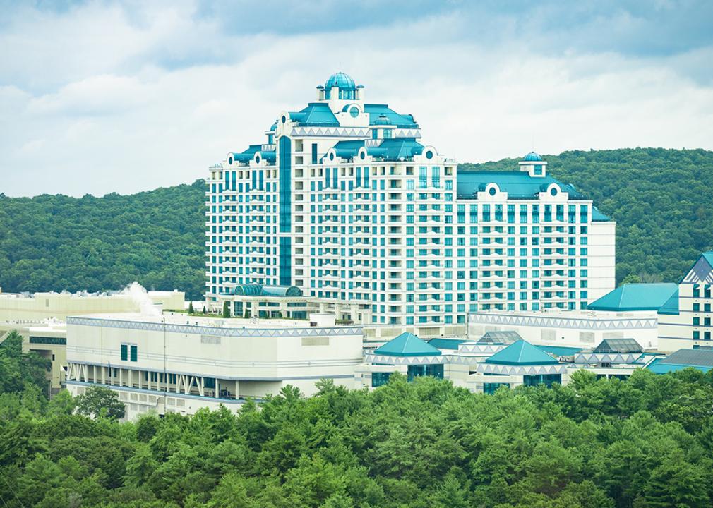 A view of the Foxwoods Casino in Connecticut.