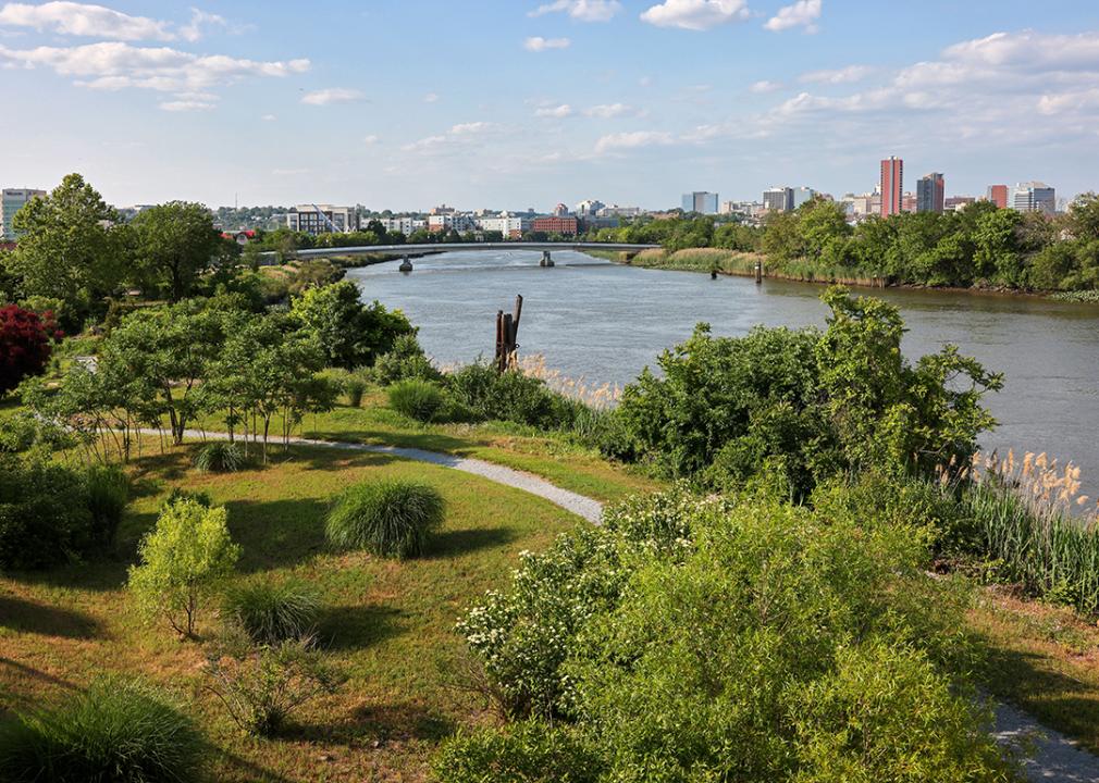 A view of the Wilmington riverfront area in Delaware.