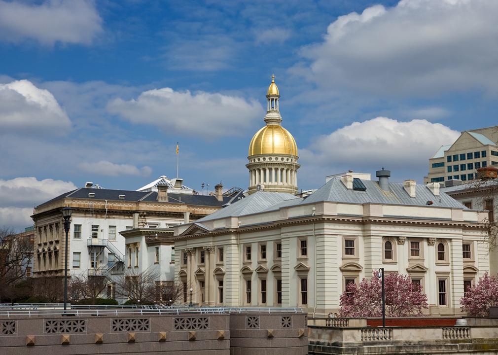 The New Jersey State House capitol in Trenton.