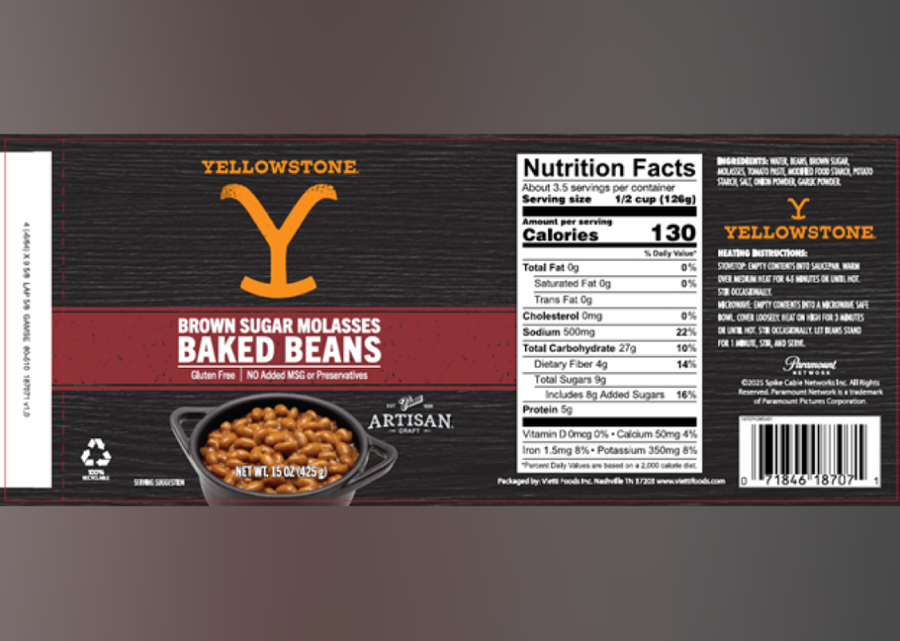 Yellowstone brown sugar molasses baked beans