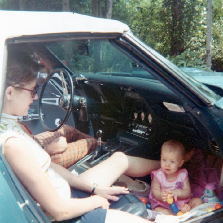 "My parents idea of a carseat in 73"