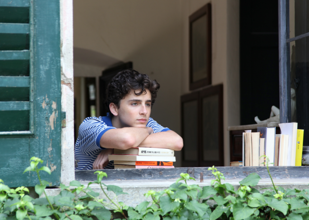 Actor Timothée Chalamet in a scene from 'Call Me by Your Name.'