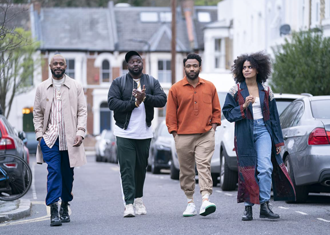 Donald Glover, Brian Tyree Henry, LaKeith Stanfield, and Zazie Beetz in Atlanta.