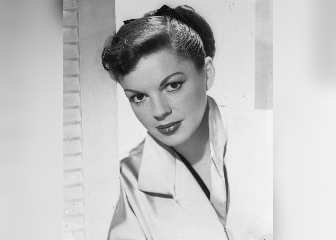 Judy Garland poses for a studio portrait.