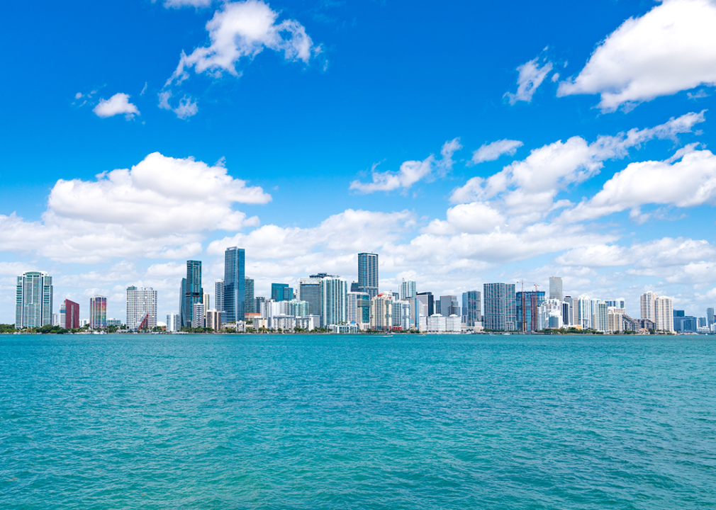 Downtown Miami skyline.