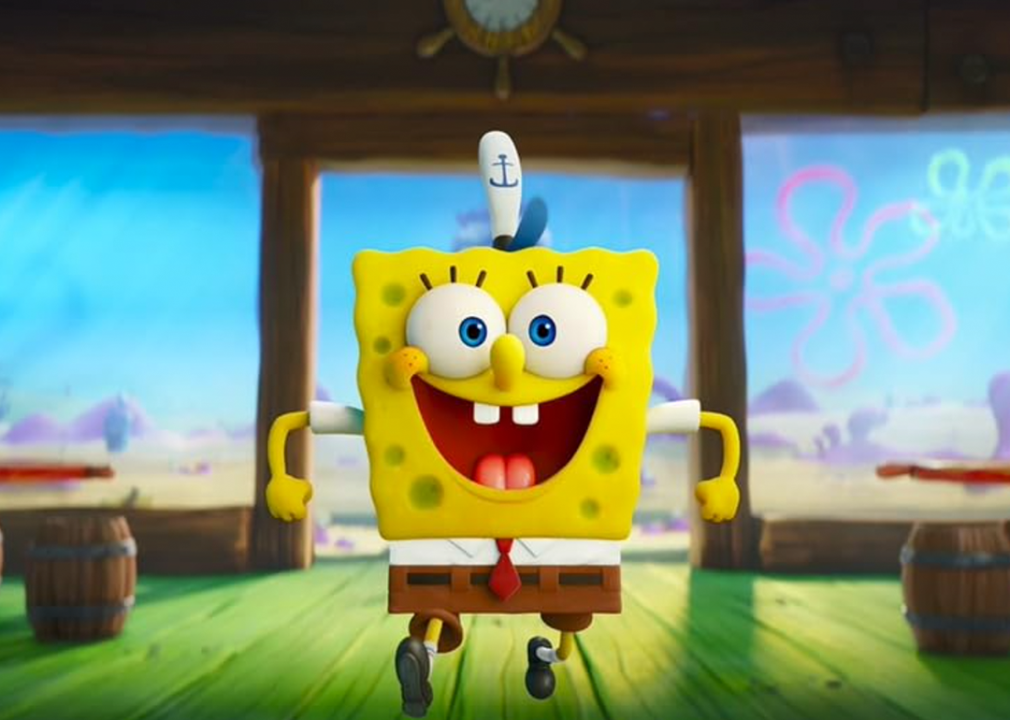 Animated scene from ‘The SpongeBob Movie: Sponge on the Run’.