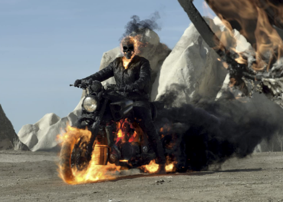 Nicolas Cage in ‘Ghost Rider: Spirit of Vengeance’.