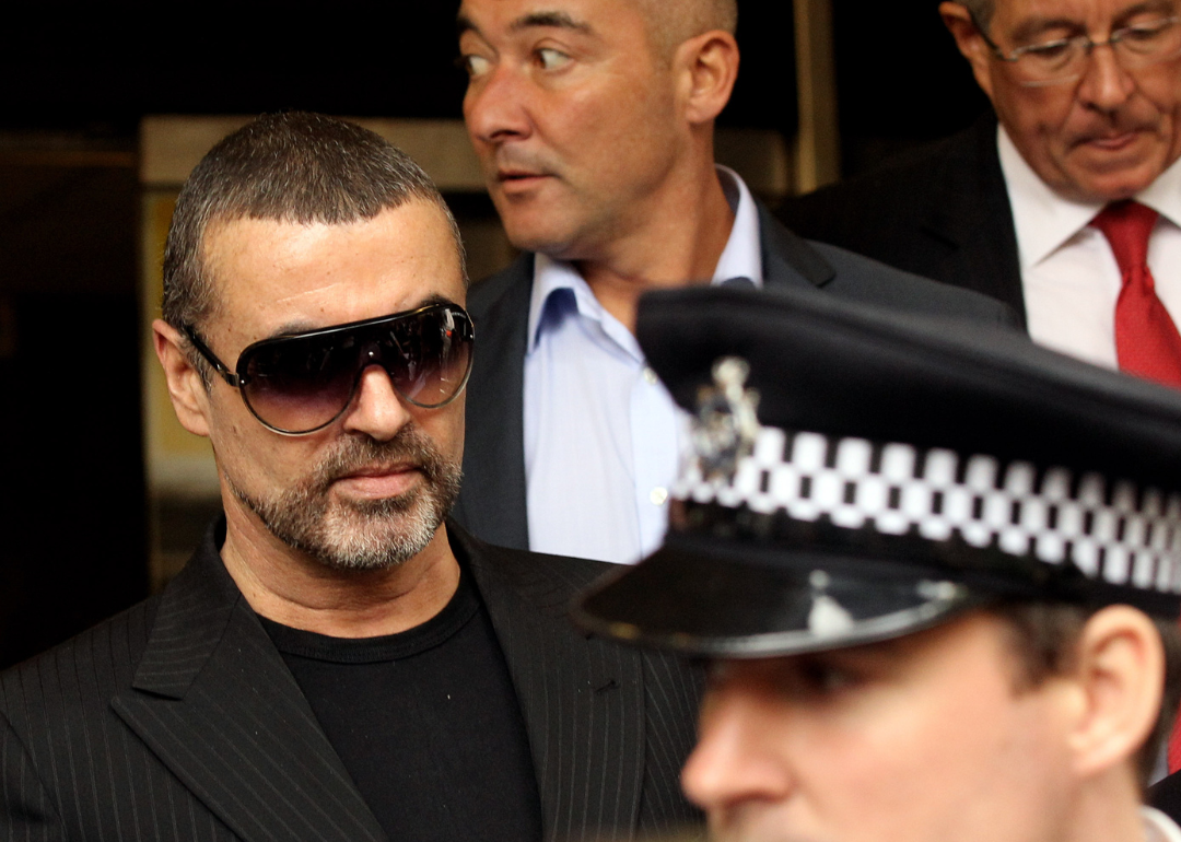 George Michael appears in court.