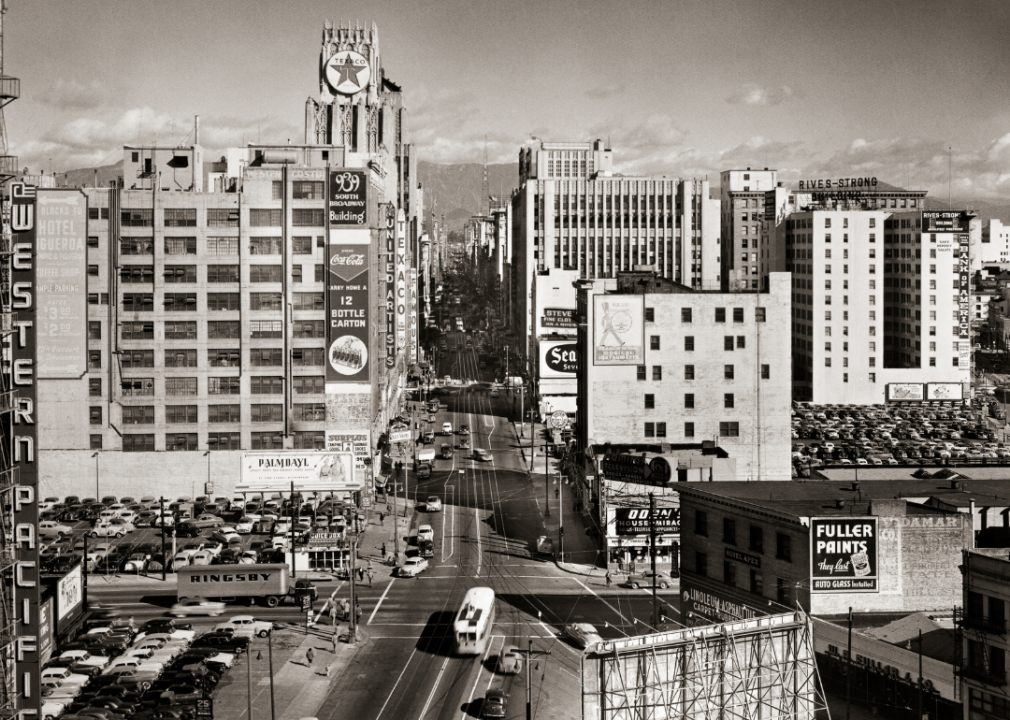 Downtown Aerial View of Broadway