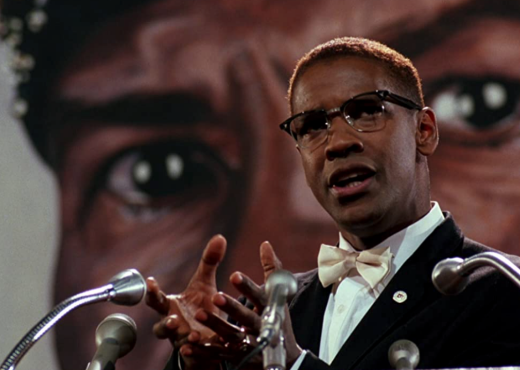 Denzel Washington in a scene from ‘Malcom X’