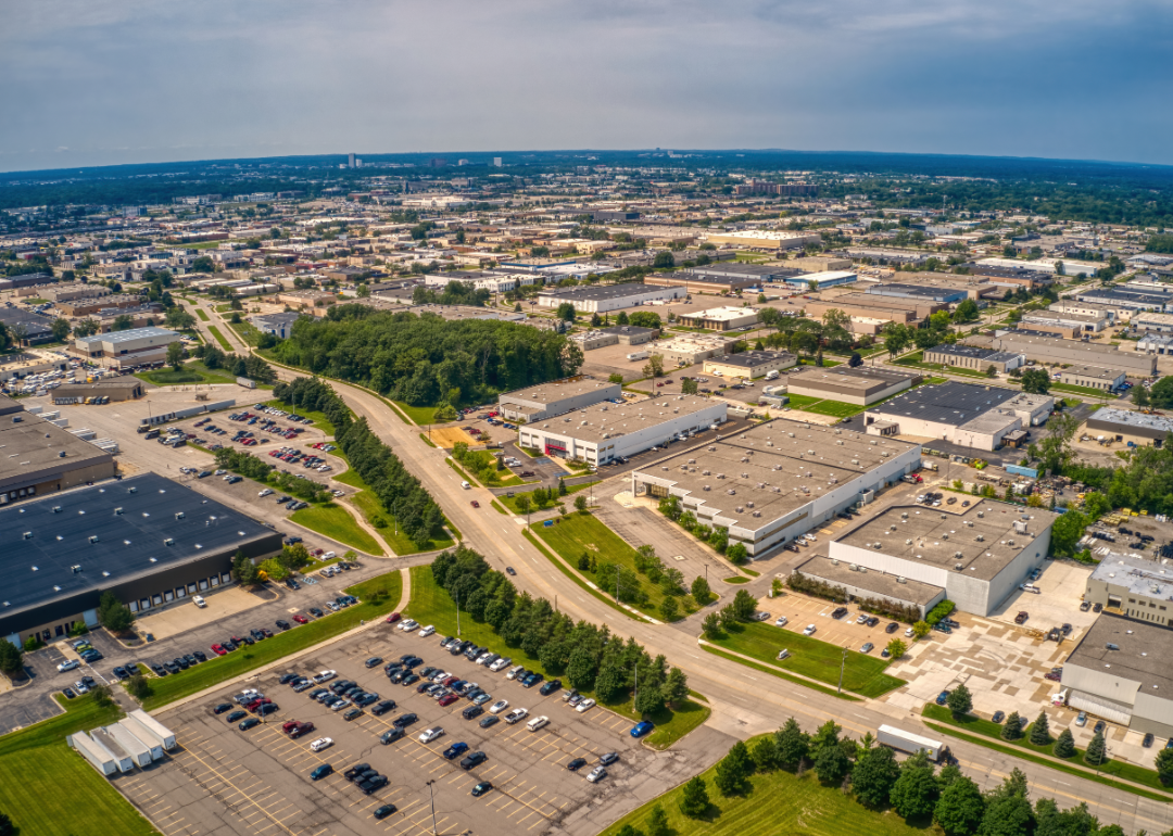 Aerial view of Warren.