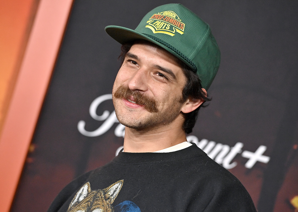 Tyler Posey attends the Los Angeles Premiere of Paramount+'s "Wolf Packâ.