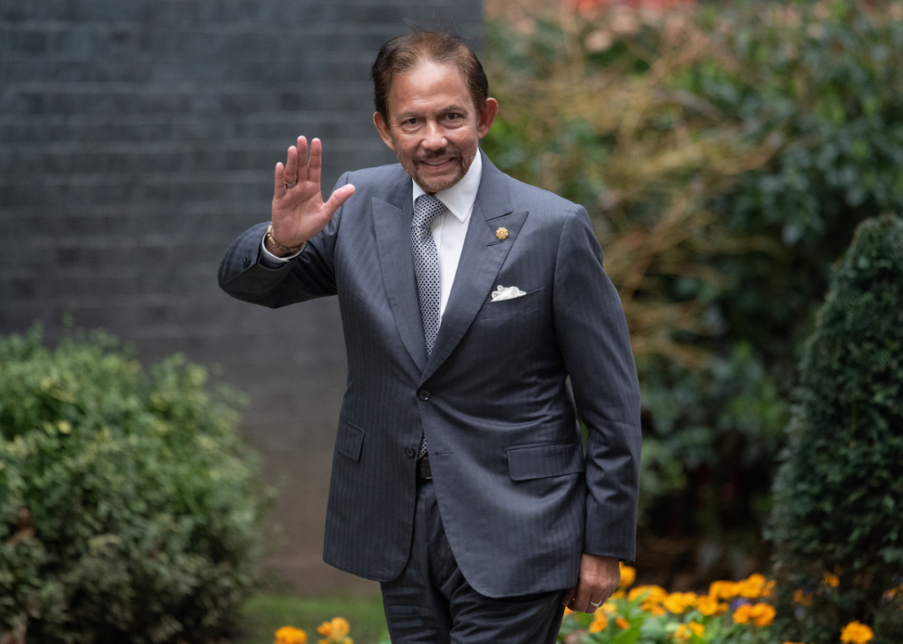 Sultan of Brunei Hassanal Bolkiah arrives in Downing Street