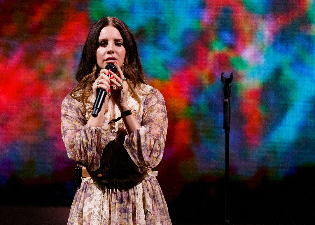 Lana Del Rey performs on stage.