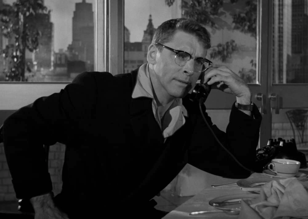 Actor Burt Lancaster in a scene from ‘Sweet Smell of Success’