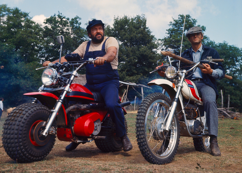 Terrence Hill and Bud Spencer in a scene from ‘Watch Out, We’re Mad!’.