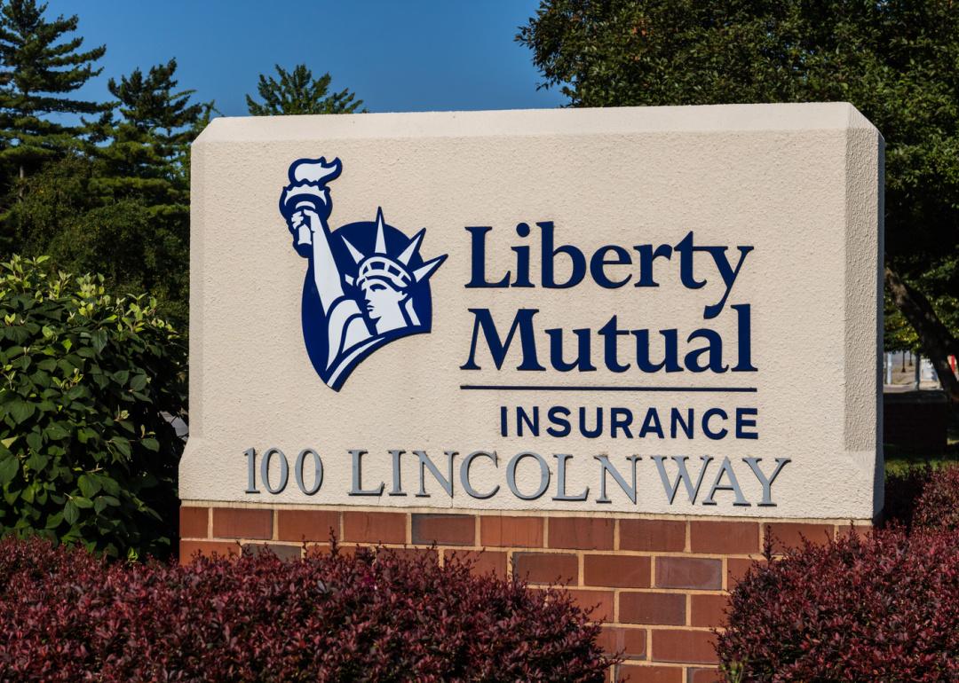 Liberty Mutual signage.