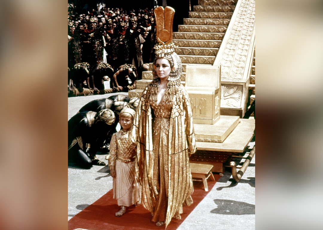 Elizabeth Taylor in a scene from ‘Cleopatra.'