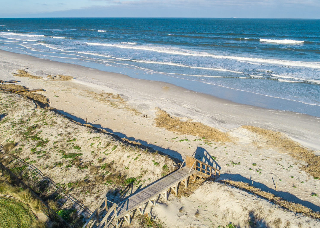 Aerial view of Ponte Verde Beach.