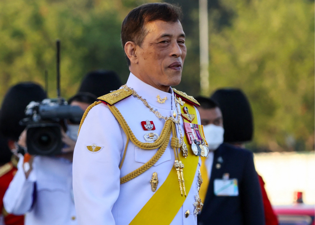 King Maha Vajiralongkorn attends a groundbreaking ceremony