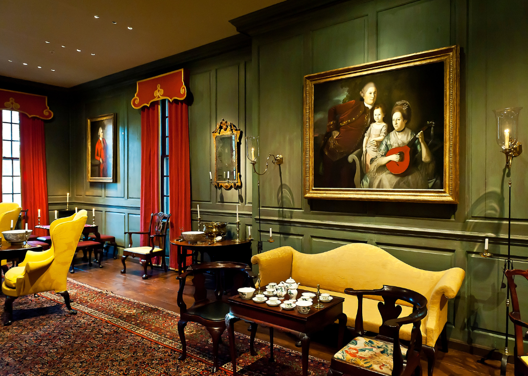 Room interior at Winterthur Museum.