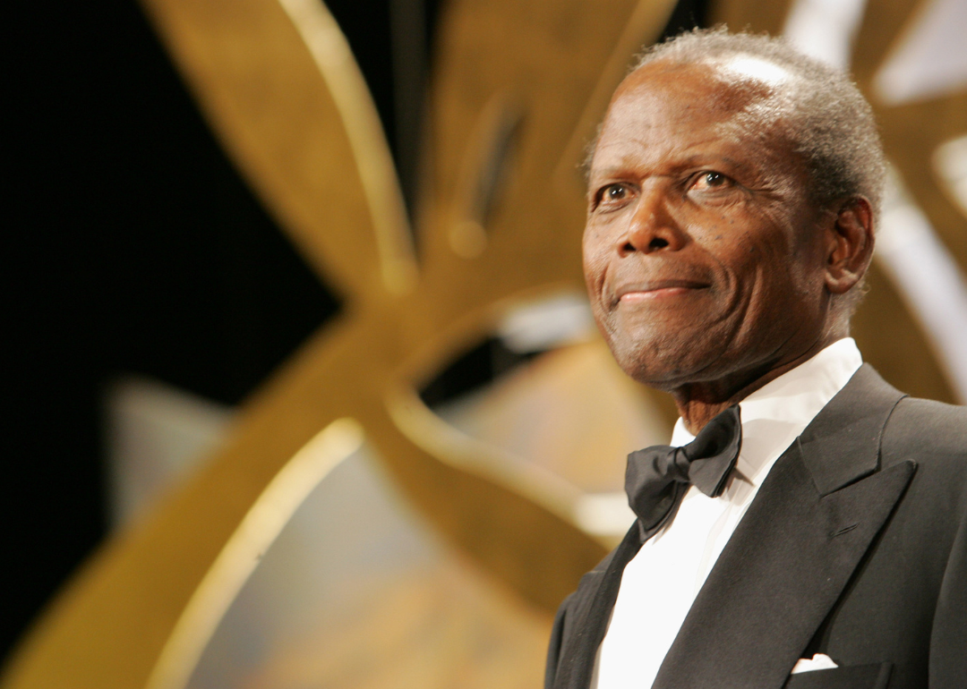 Sidney Poitier photographed in Cannes.