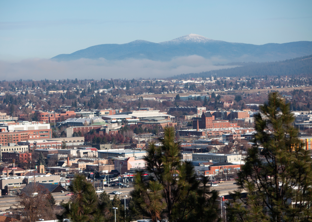 Aerial view Spokane County.
