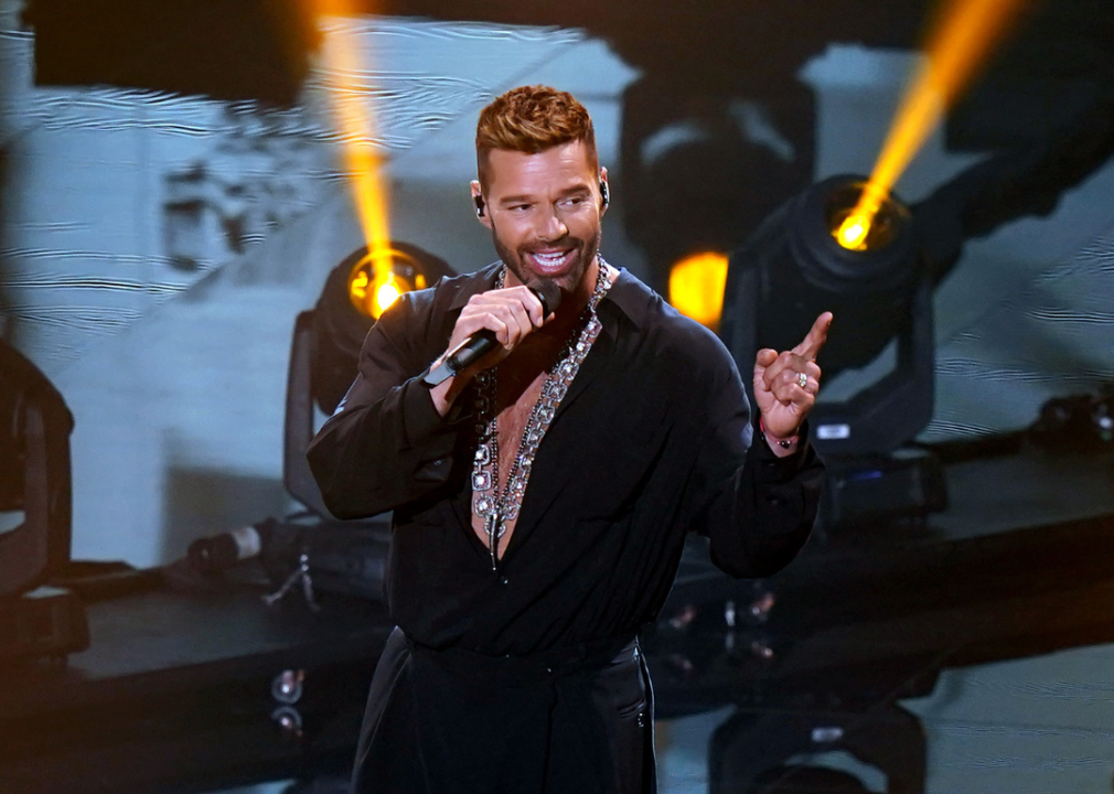 Ricky Martin performs at the 2020 Latin Grammy Awards.