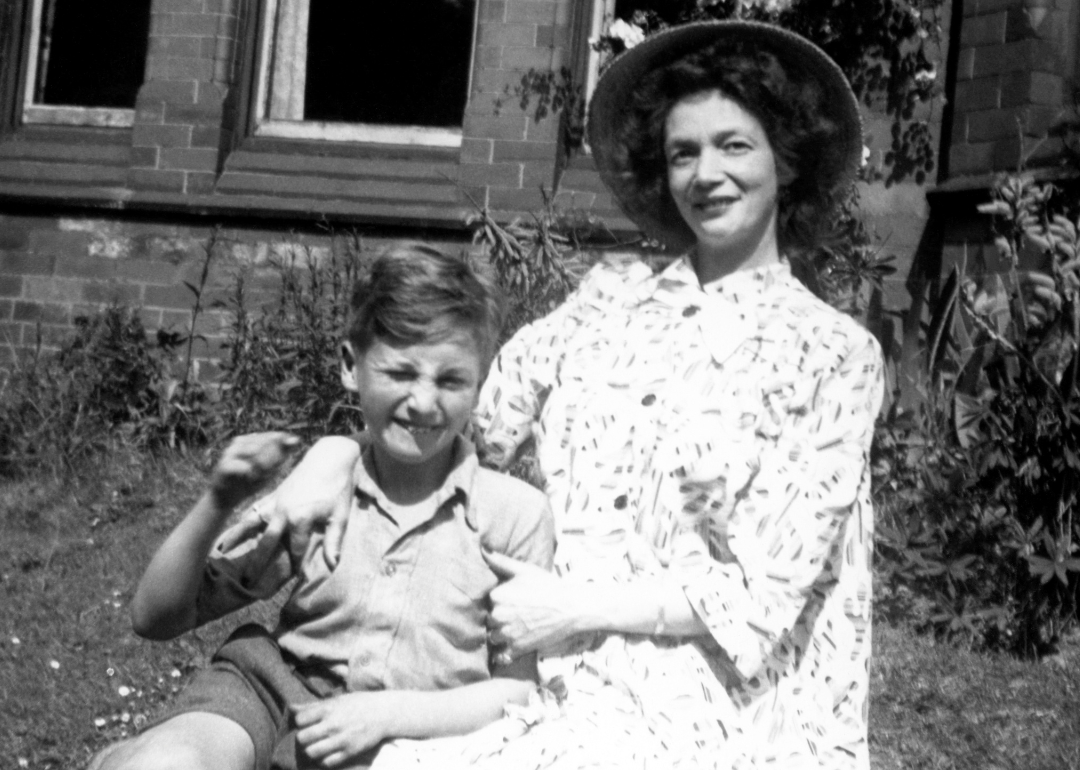 John Lennon with Julia.