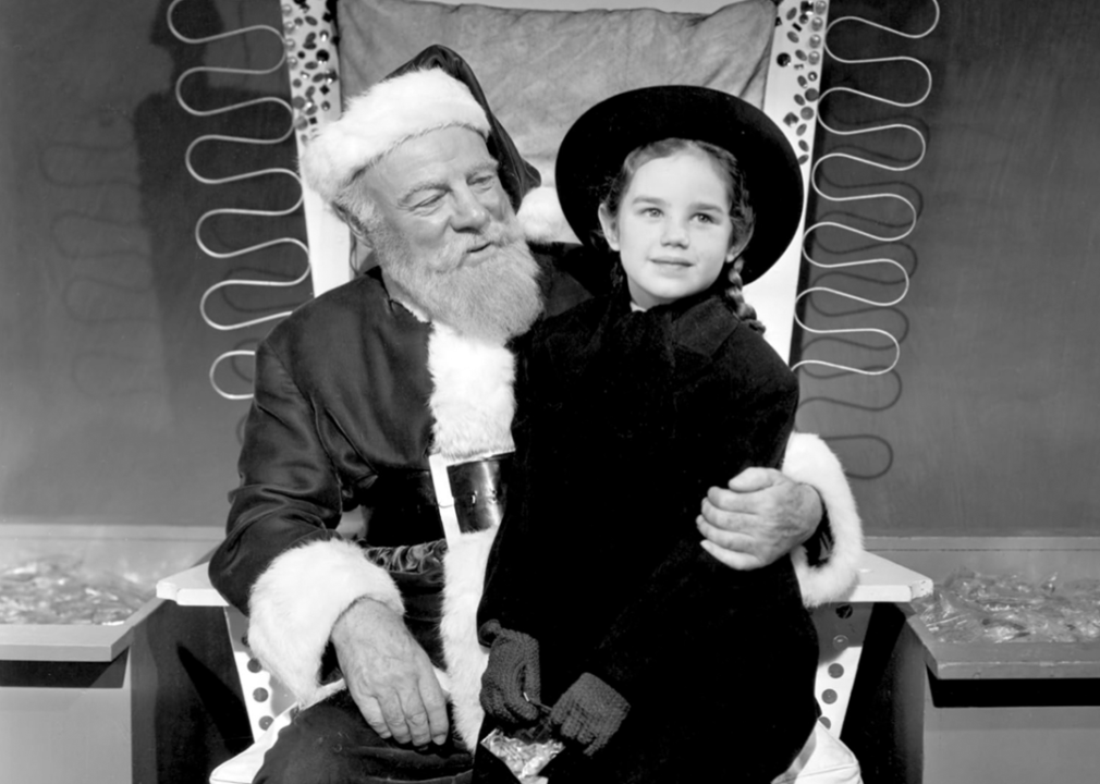 Edmund Gwenn and Marlene Lyden in ‘Miracle on 34th Street’.