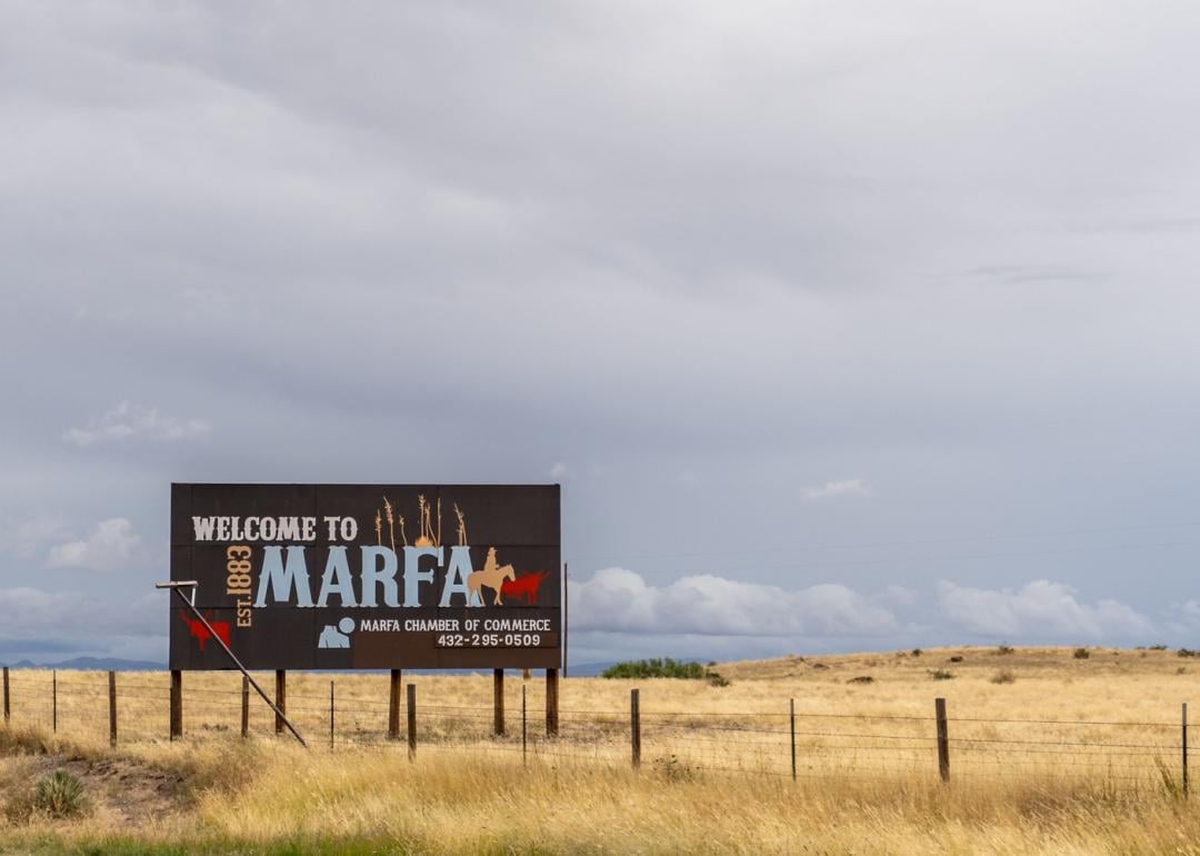 Welcome to Marfa sign