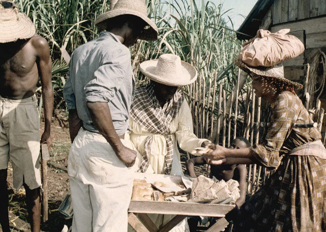 Actors in a scene from ‘Sugar Cane Alley’.