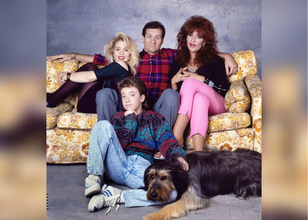 A promotional studio portrait of the ‘Married…With Children’ cast.