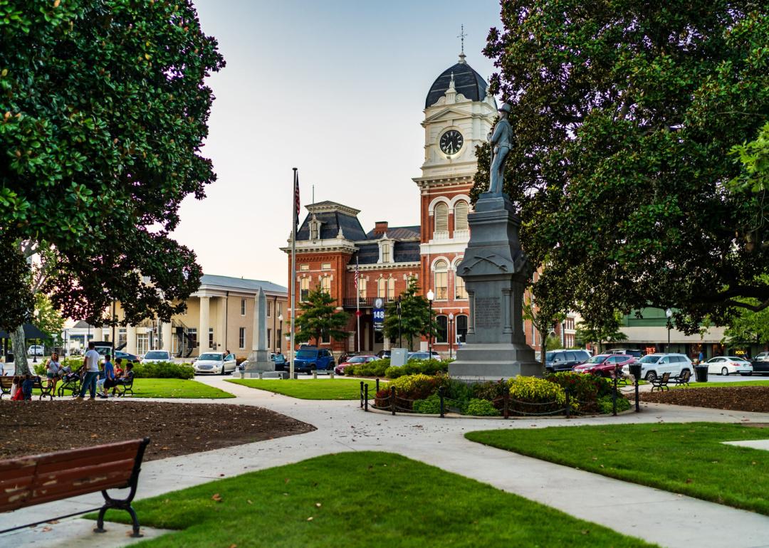 Courthouse and park in Covington.