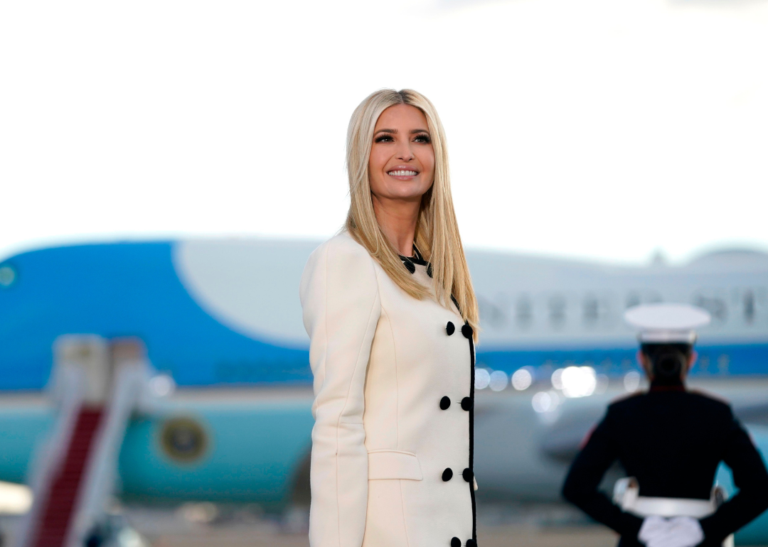 Ivanka Trump smiles at official event.