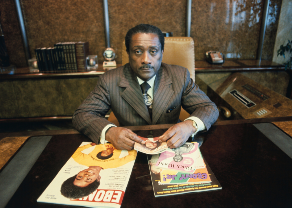 John H. Johnson, publisher of Ebony Magazine and owner of Johnson publications.