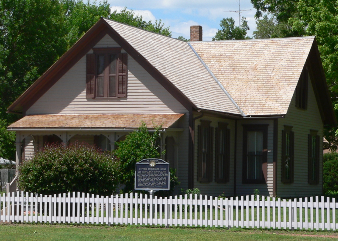 Willa Cather house in Red Cloud Nebraska