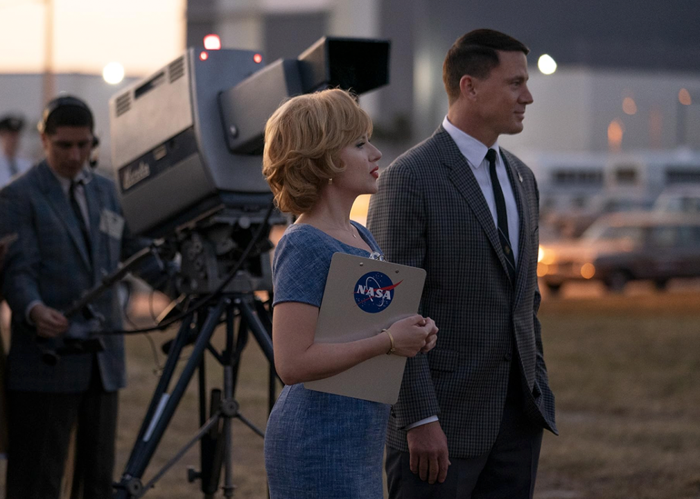 Scarlett Johansson and Channing Tatum in ‘Fly Me to the Moon’.