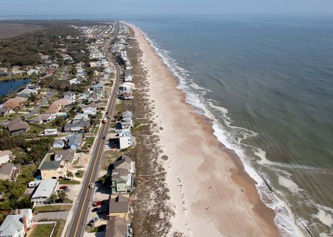 Aerial view Fernandina Beach.