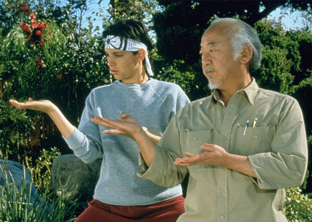 #19. The Karate Kid Part III (1989) Ralph Macchio and Pat Morita in ‘The Karate Kid Part III’.