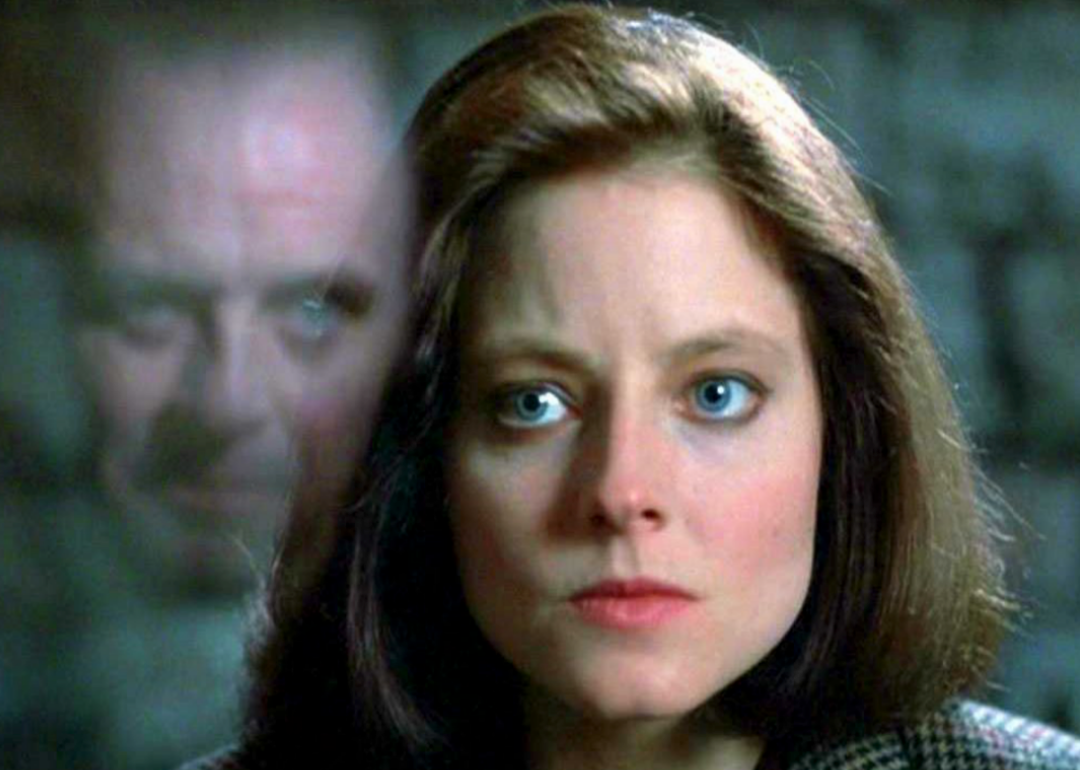 Jodie Foster and Anthony Hopkins in ‘The Silence of the Lambs’.