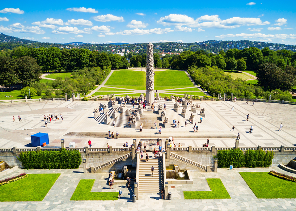 Vigeland sculpture park in Oslo.