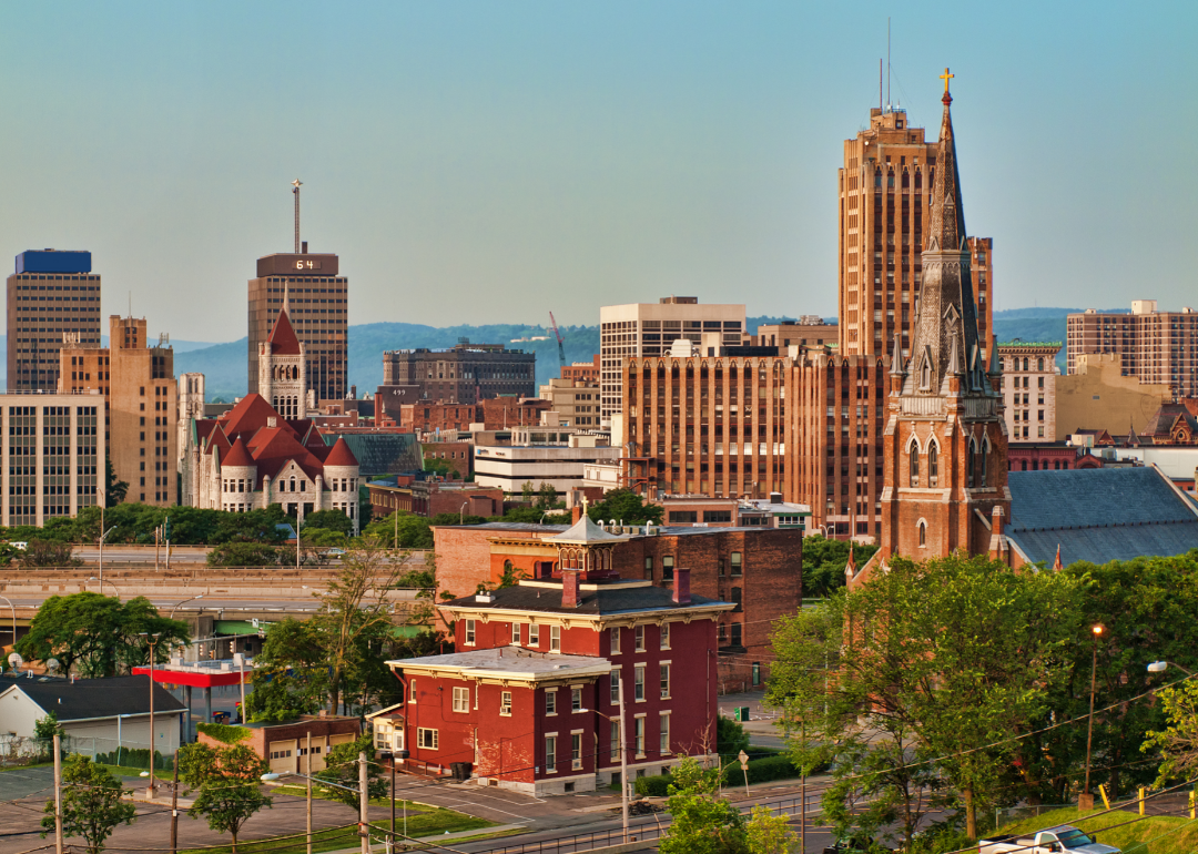 Buildings in downtown Syracuse.