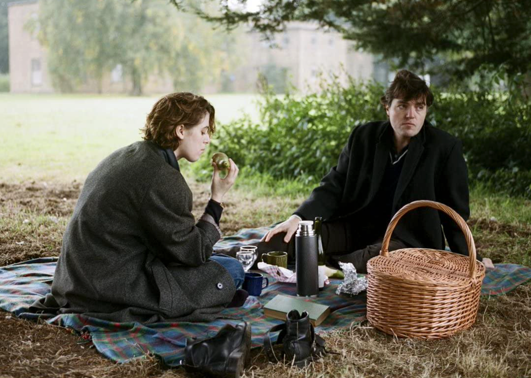 Tom Burke and Honor Swinton Byrne in a scene from ‘The Souvenir’