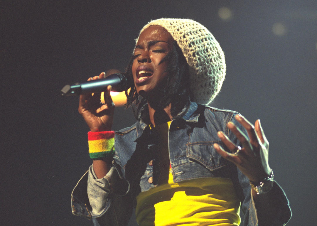 Lauryn Hill performs onstage.