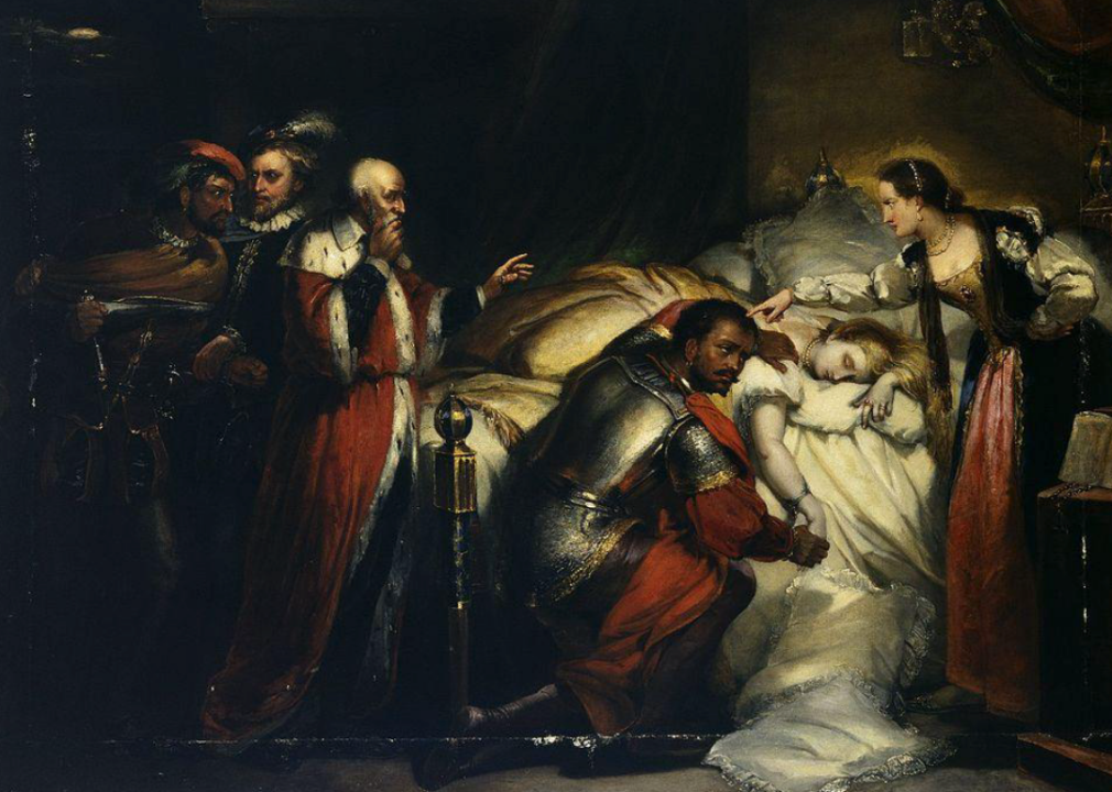 Painting of a scene from Othello